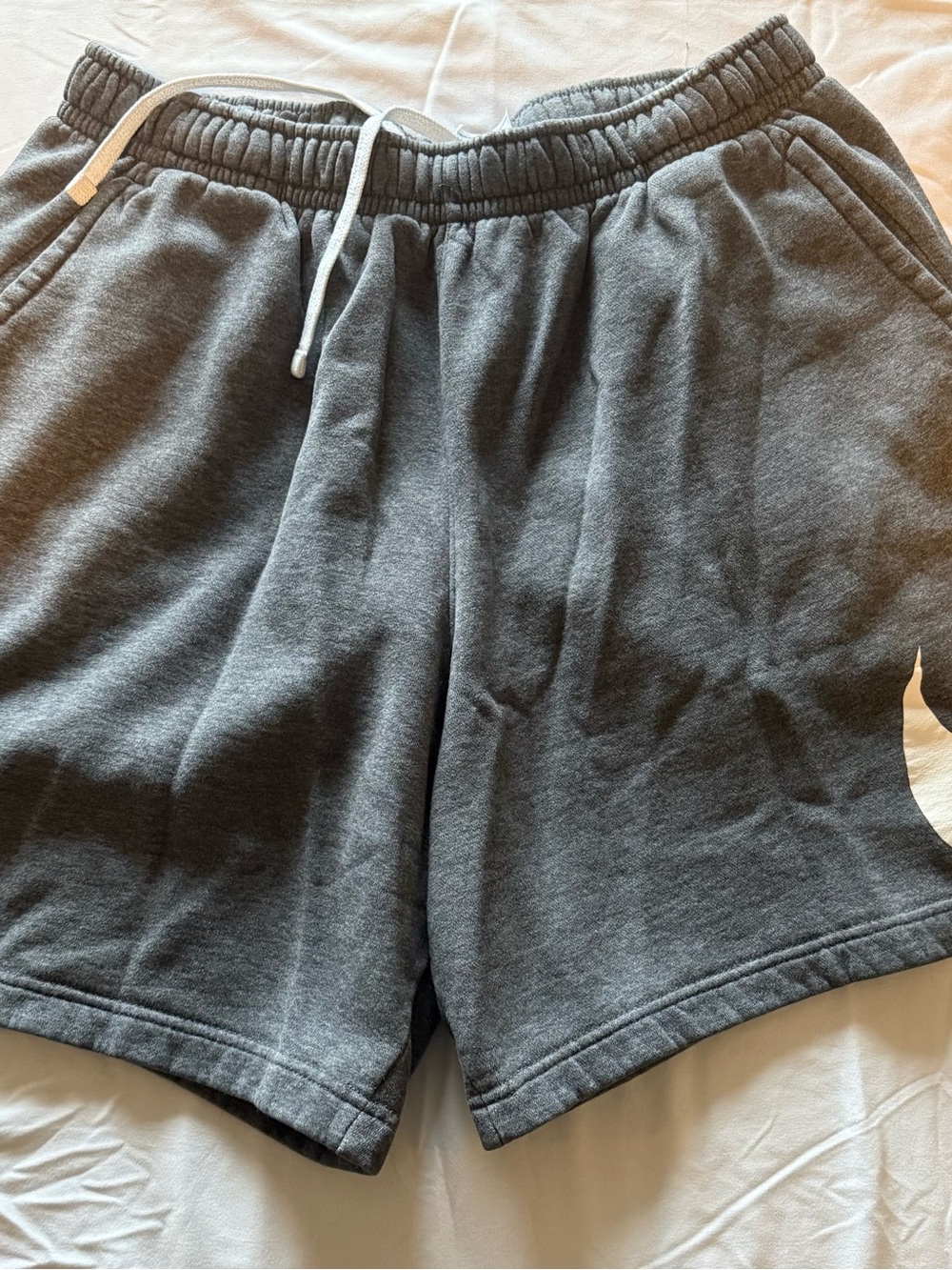 Nike Men's Charcoal Gray Athletic Drawstring Shorts
